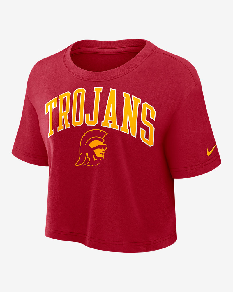 USC Athletic Prep Arch Women's Nike Dri-FIT College Cropped T-Shirt 1