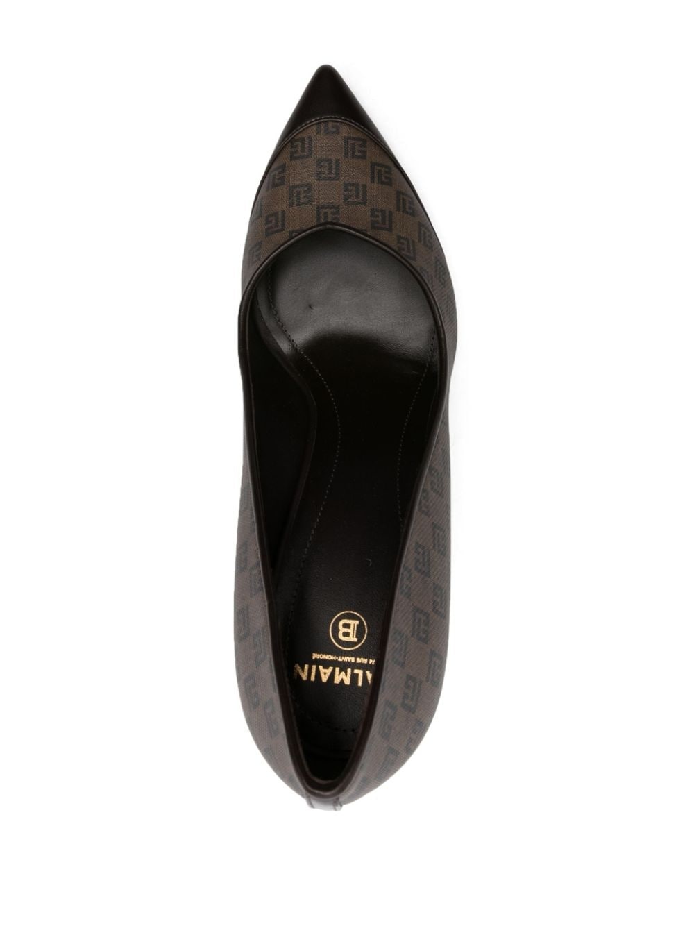 100mm monogrammed pumps - 4
