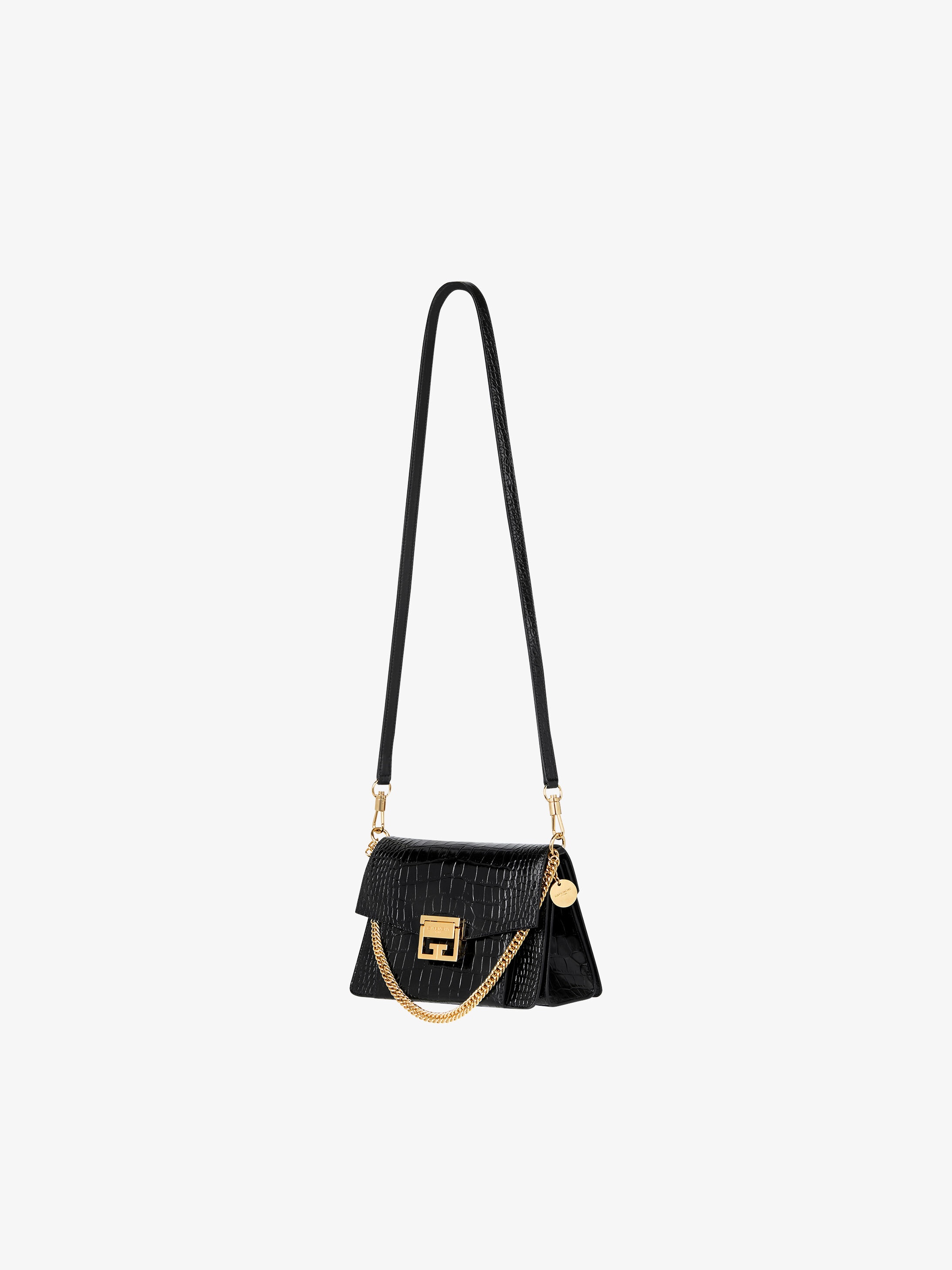 Small GV3 bag in crocodile effect leather - 1