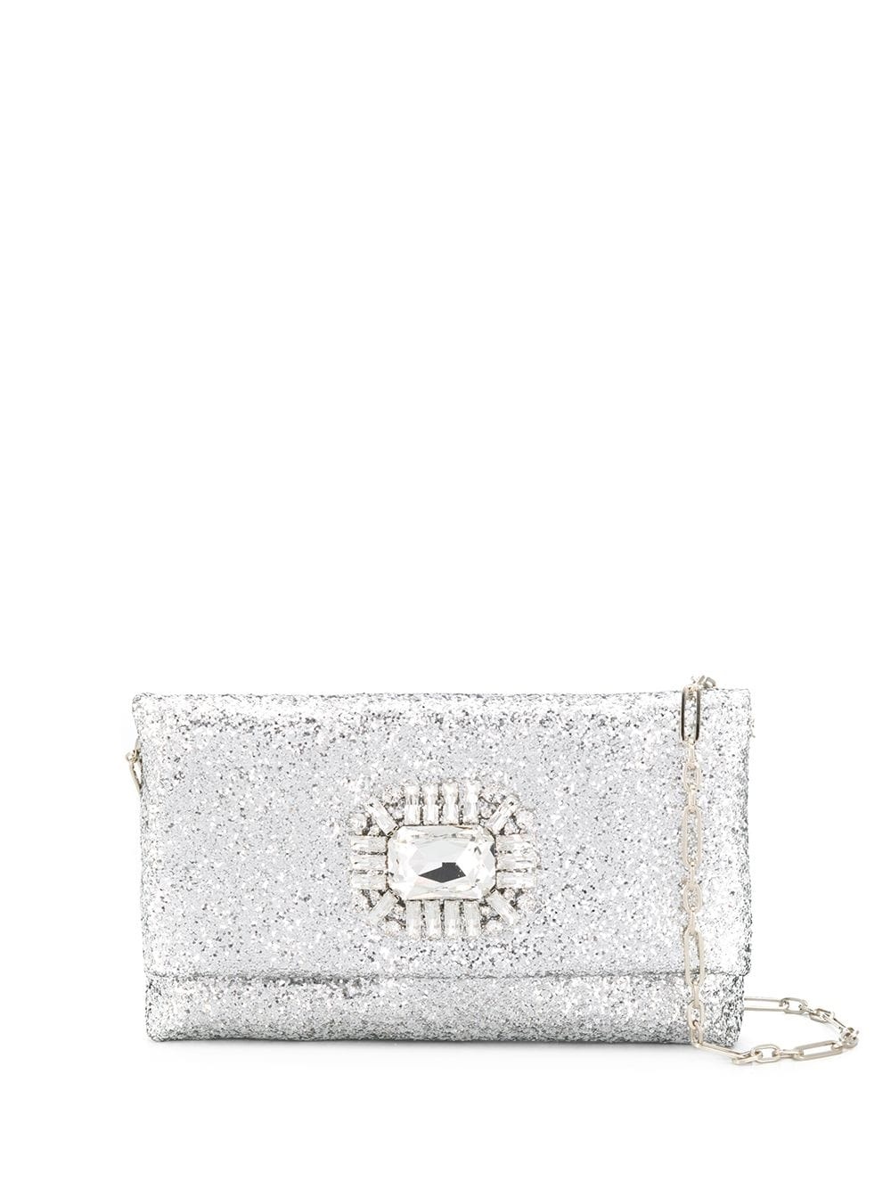 glitter embellished crossbody bag - 1