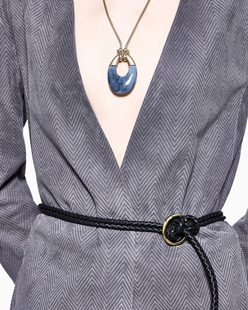 SUEDE-LAMBSKIN SHIRT JACKET WITH CHEVRON PRINT 5