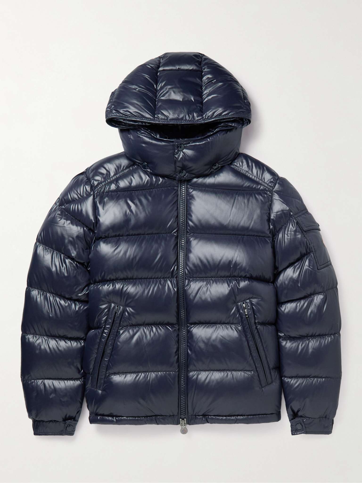 Moncler hooded quilted shell down jacket sale