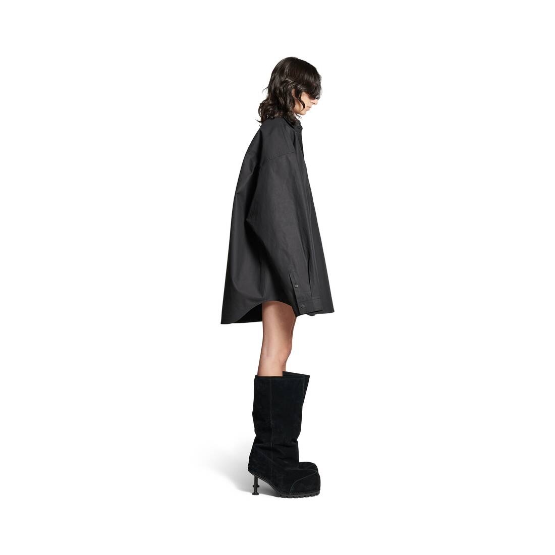 Outerwear Shirt Large Fit in Black - 3