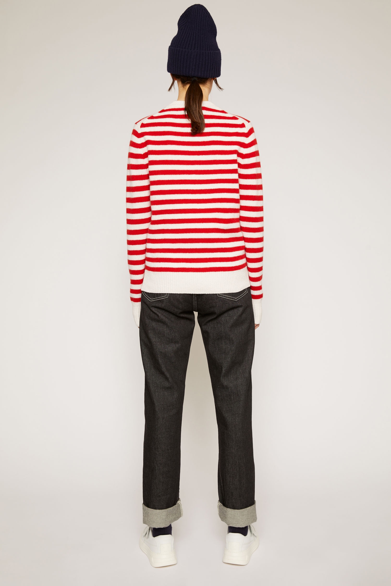 Breton stripe sweater red/white - 5