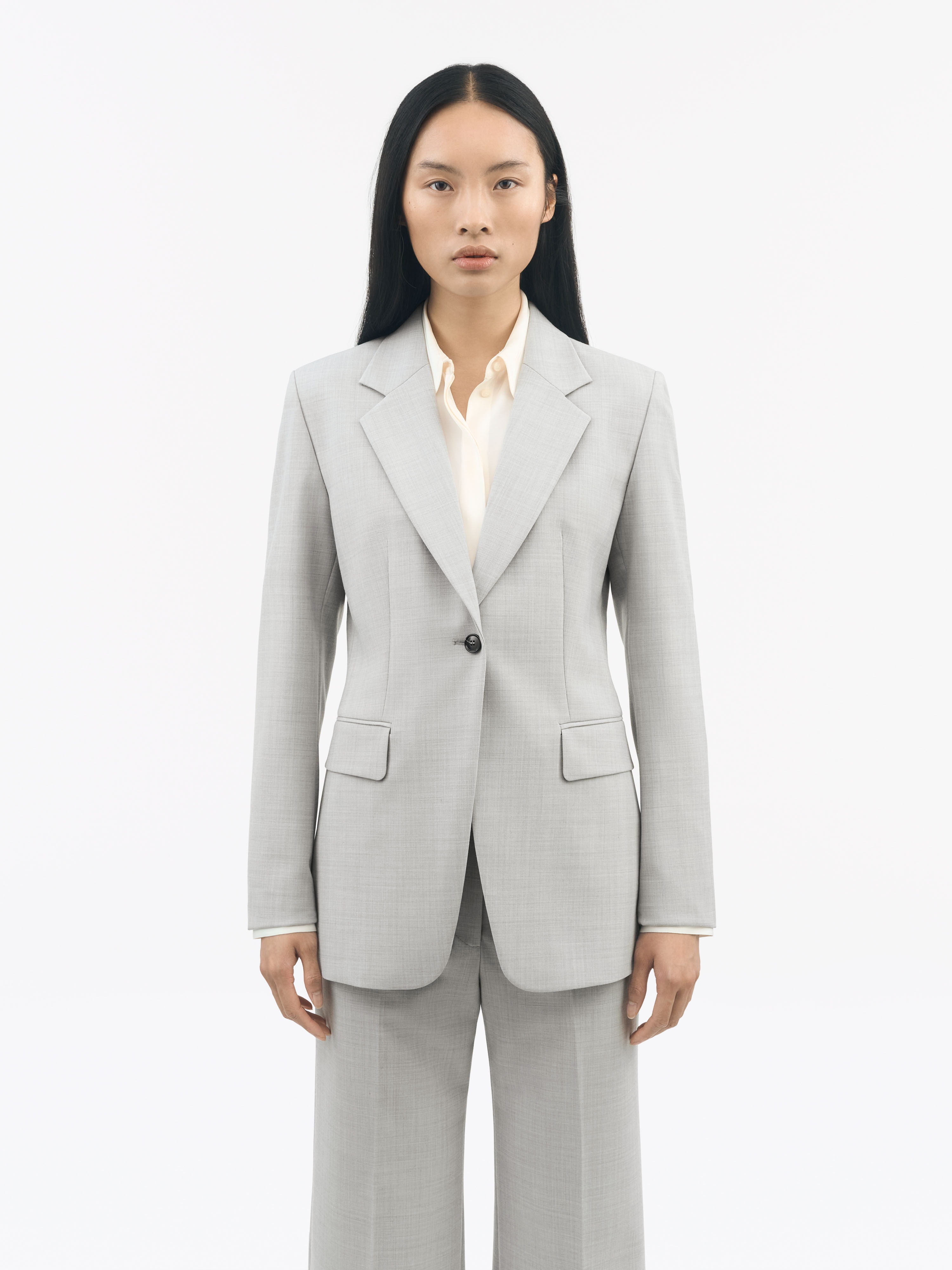 Narina Classic Wool Blend Blazer - 3