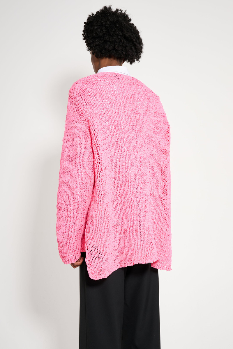 Comme Des Garçons COMME DES GARÇONS HOMME PLUS LOOSE KNIT SWEATER PINK outlook