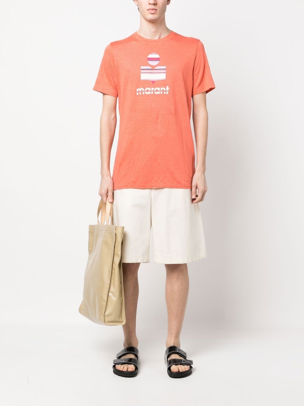 logo-print crew-neck T-shirt - 2