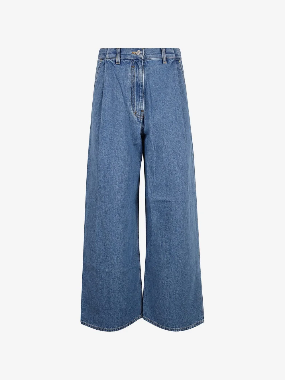 pleated jeans - 1