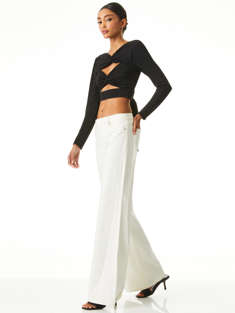 JENNY LOW RISE FLARE JEAN 5