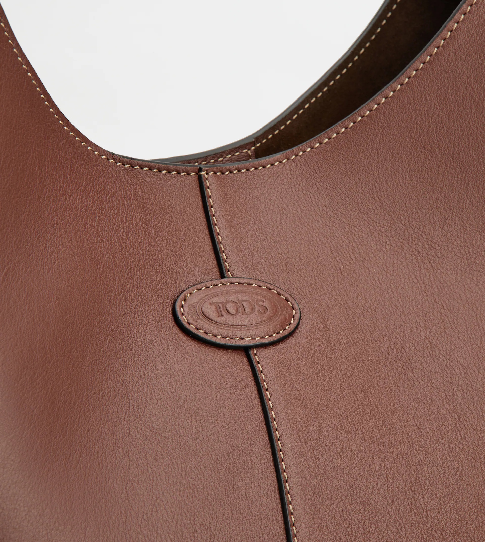 TOD'S DI BAG HOBO IN LEATHER SMALL - BROWN - 7
