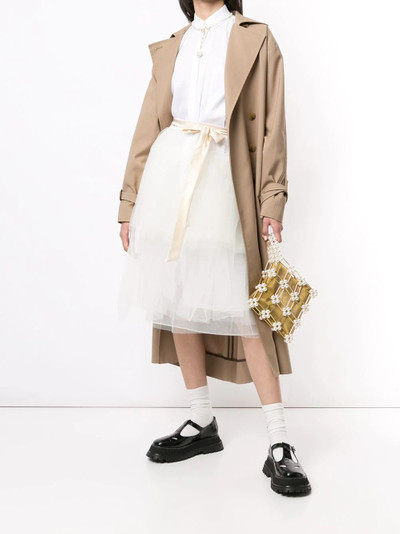 Simone Rocha sheer ruffled apron skirt outlook