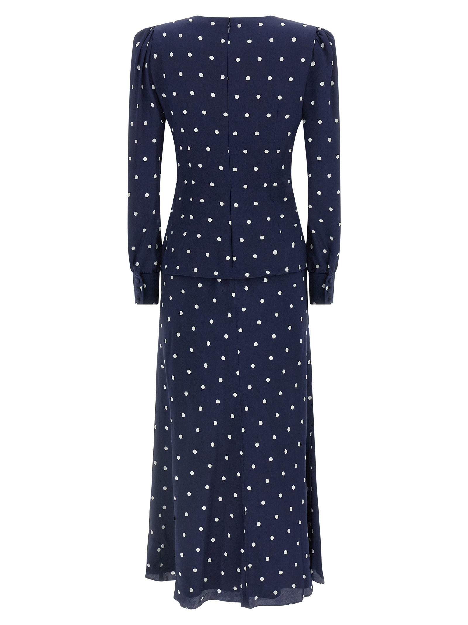 Polka Dot Dress Dresses Blue - 2