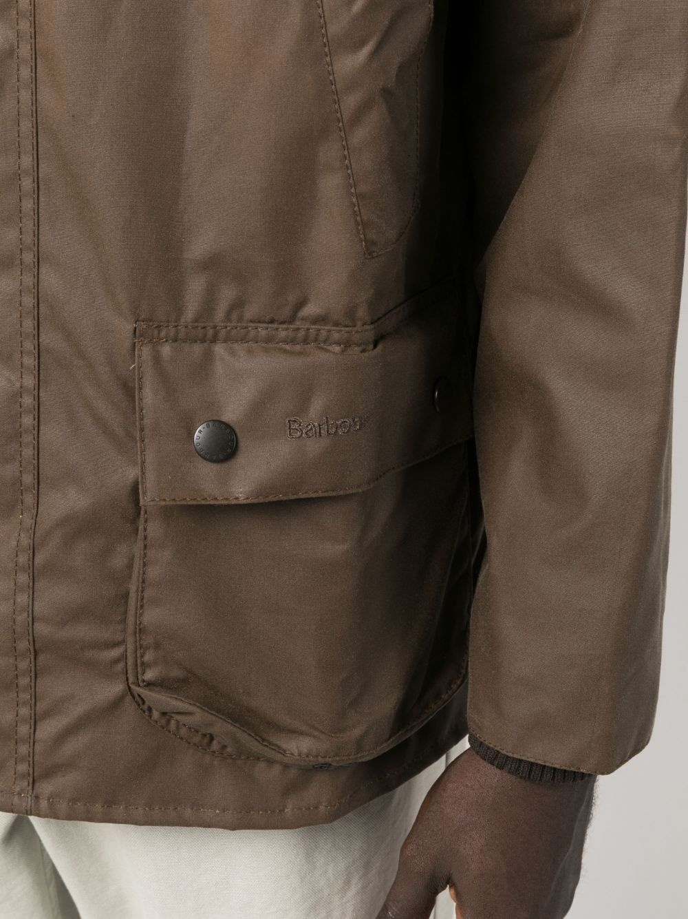 cotton wax-coated jacket - 8