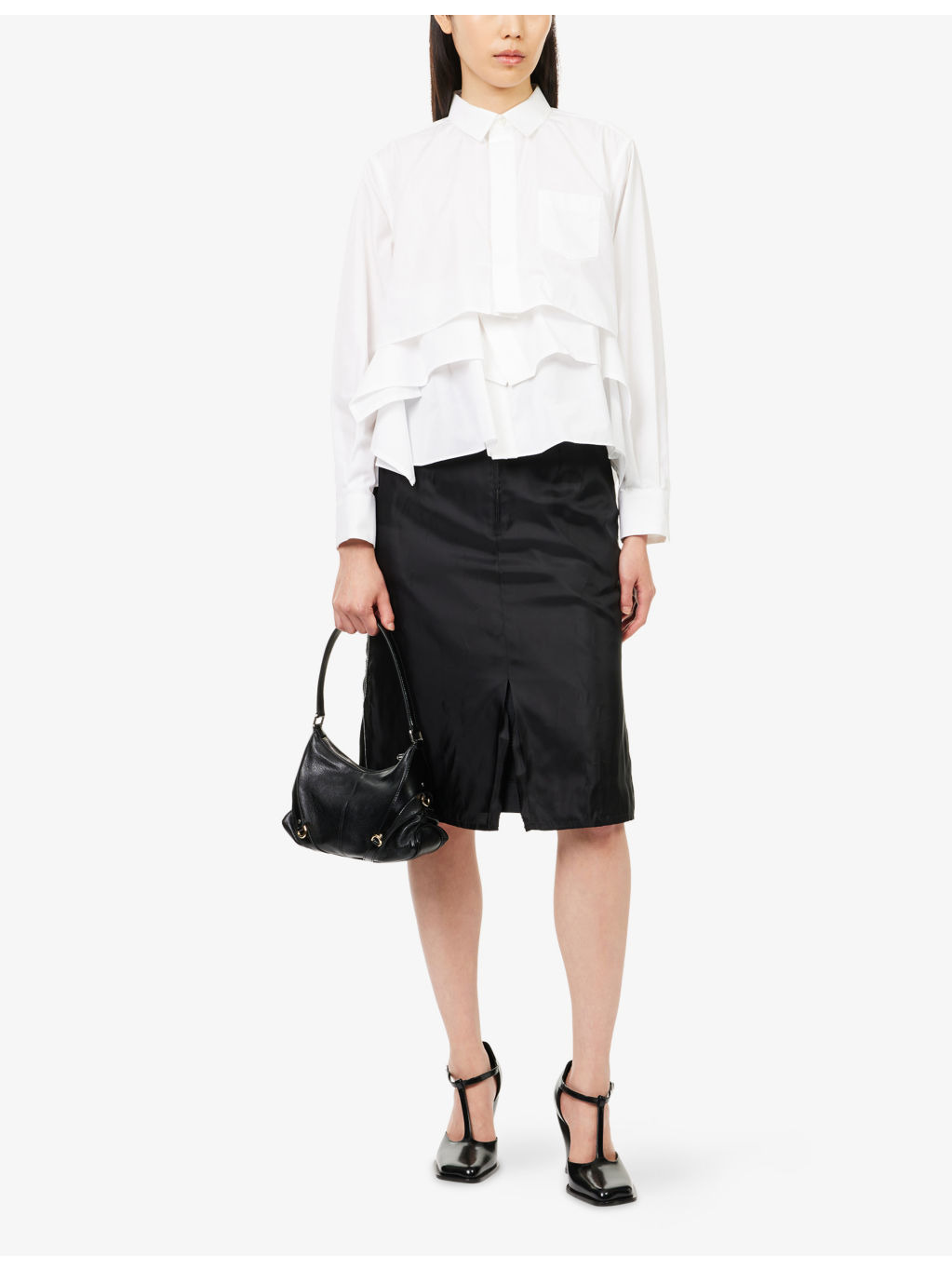 Layered-Hem Cotton-Poplin Shirt - 2