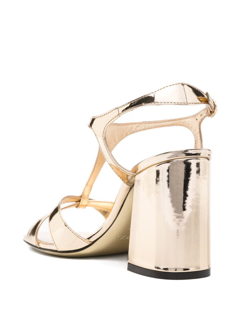 Kesia T-strap leather sandals 3
