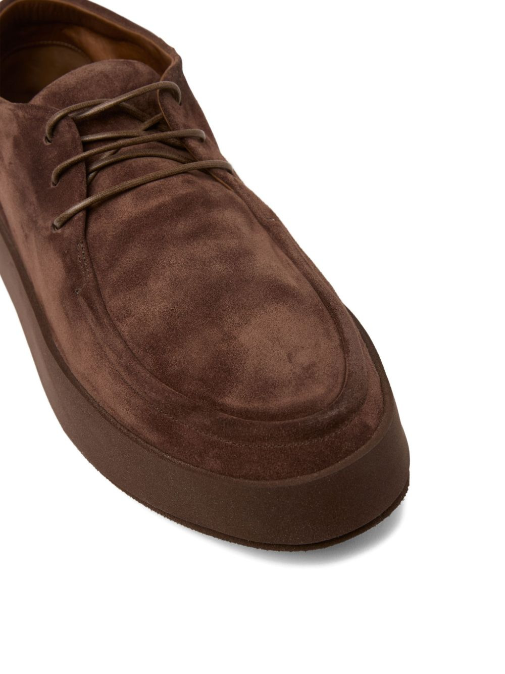 suede lace-up derby shoes - 4