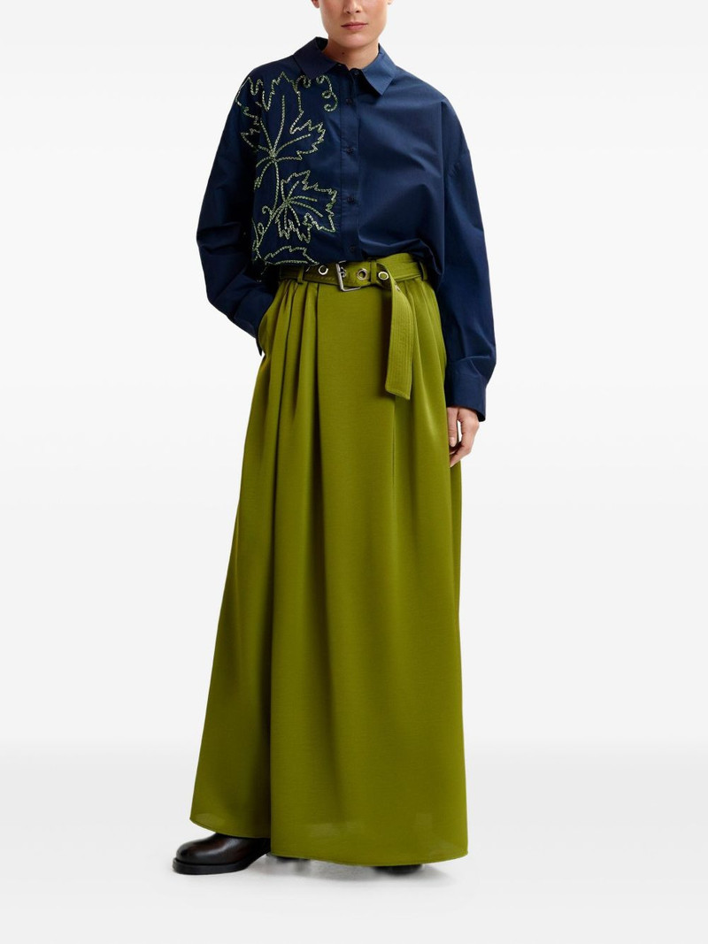 ESSENTIEL ANTWERP embroidered-bead cotton shirt outlook