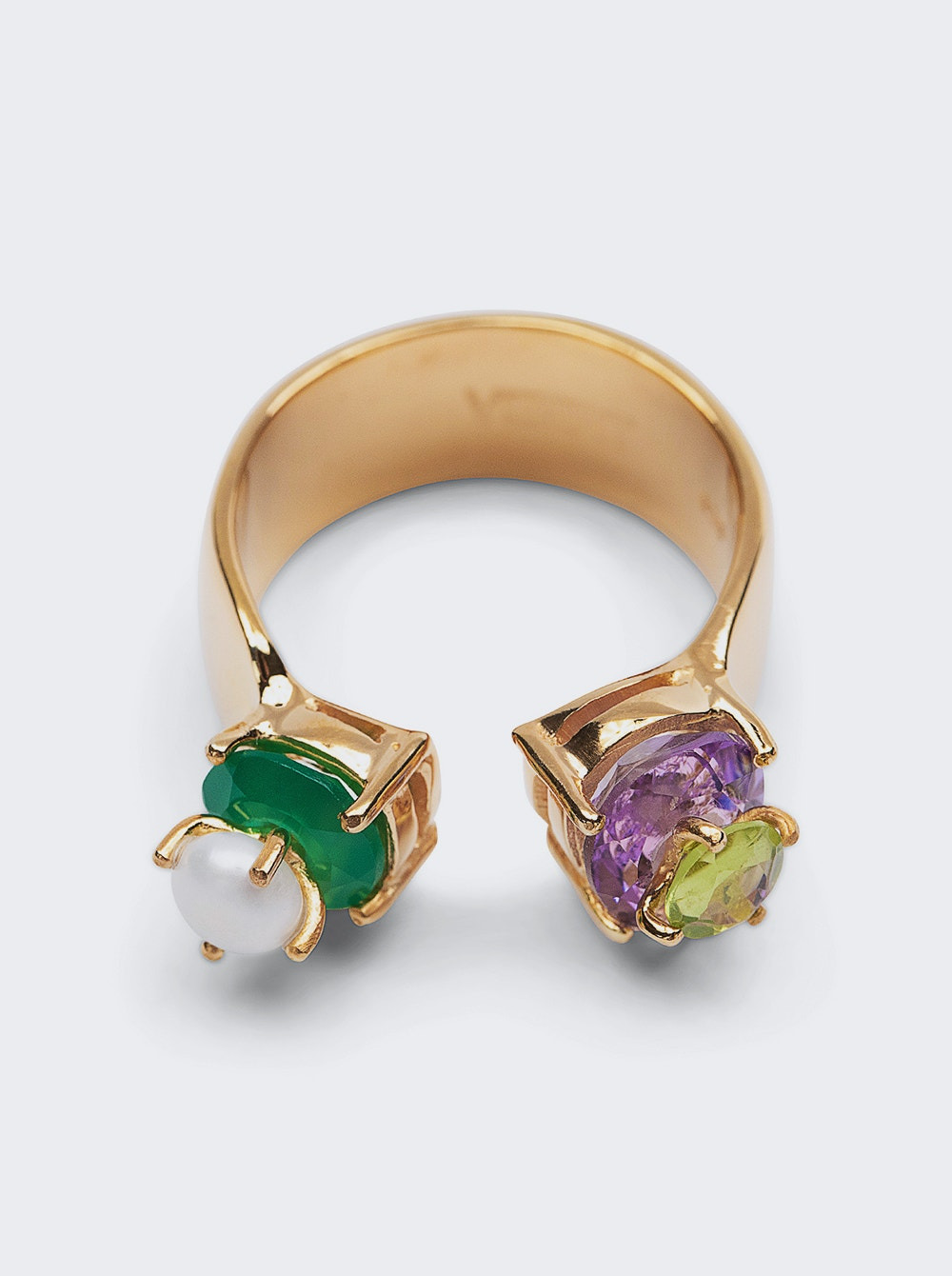 The Freshwater Pearl, Green Onyx & Amethyst - 2