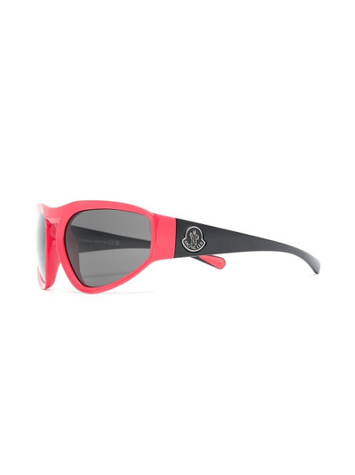 Moncler geometric-frame sunglasses outlook