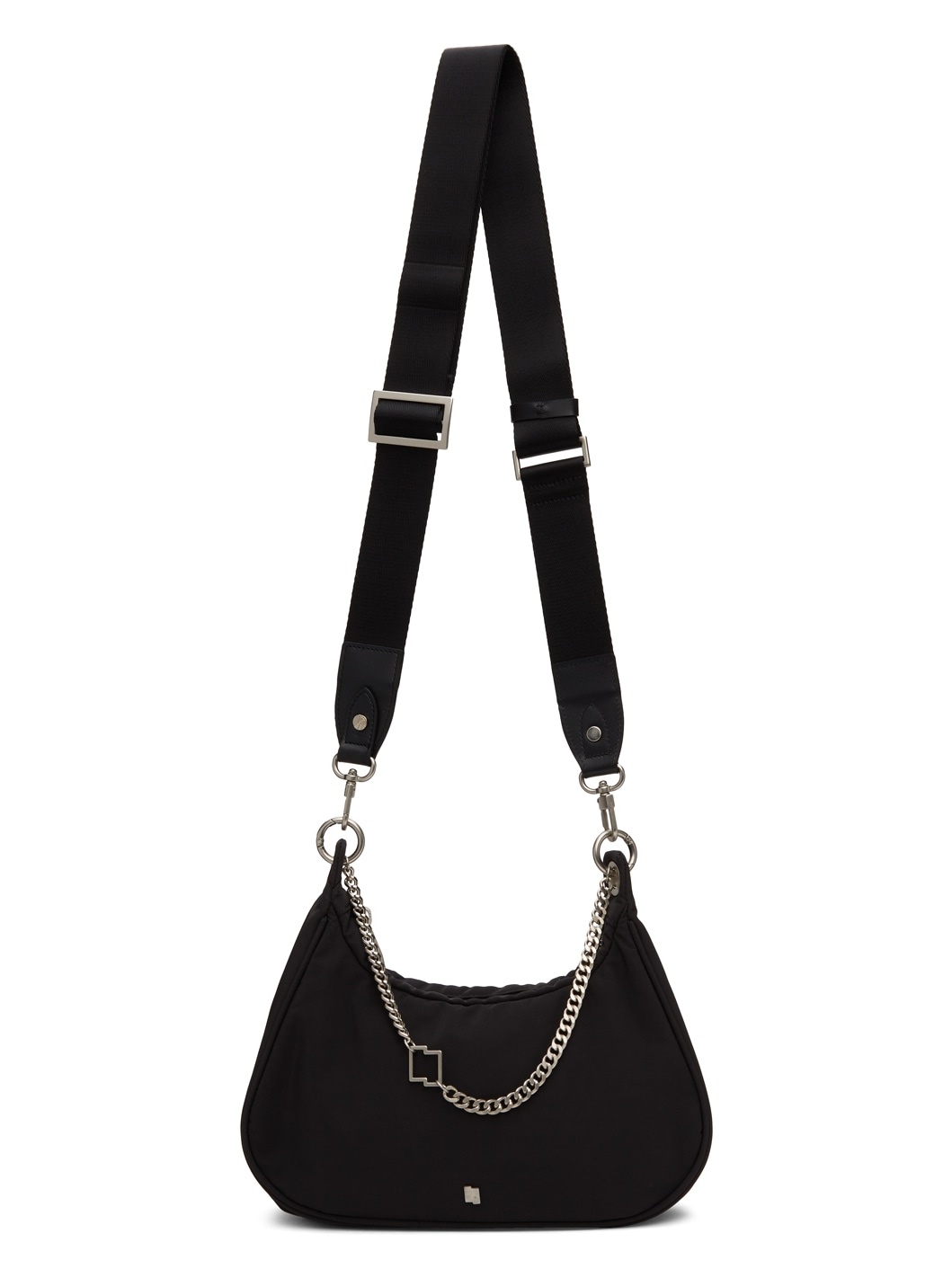 Black Tetris Chain Shoulder Bag - 4