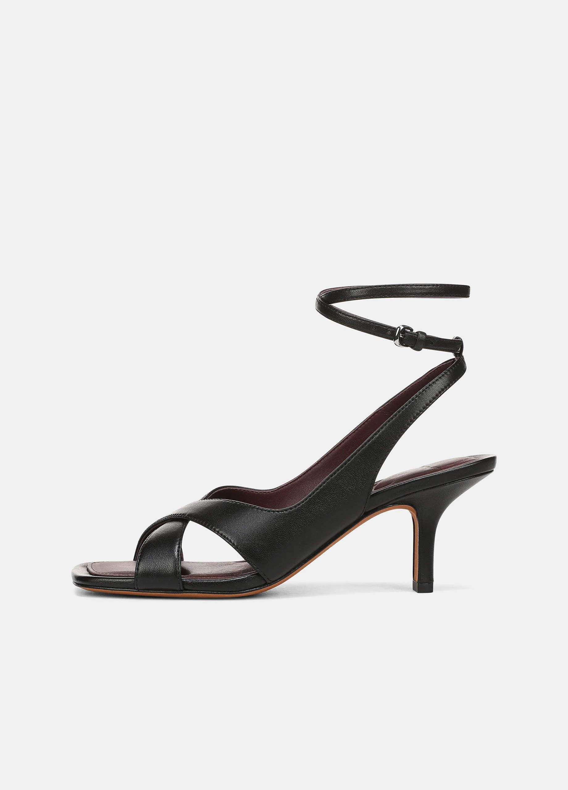 Lola Leather Heeled Wrap Sandal - 1