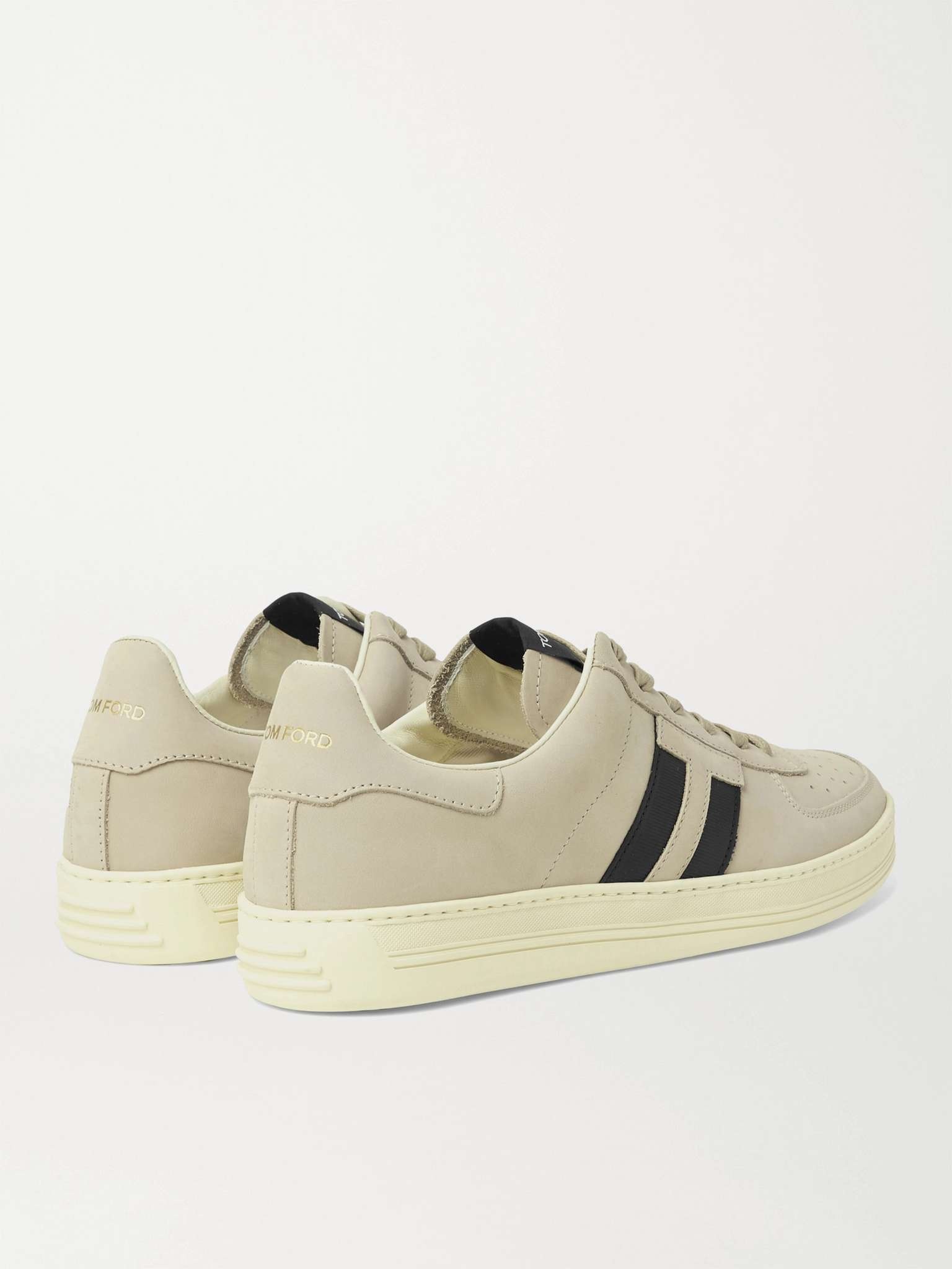 Radcliffe Leather-Trimmed Nubuck Sneakers - 5