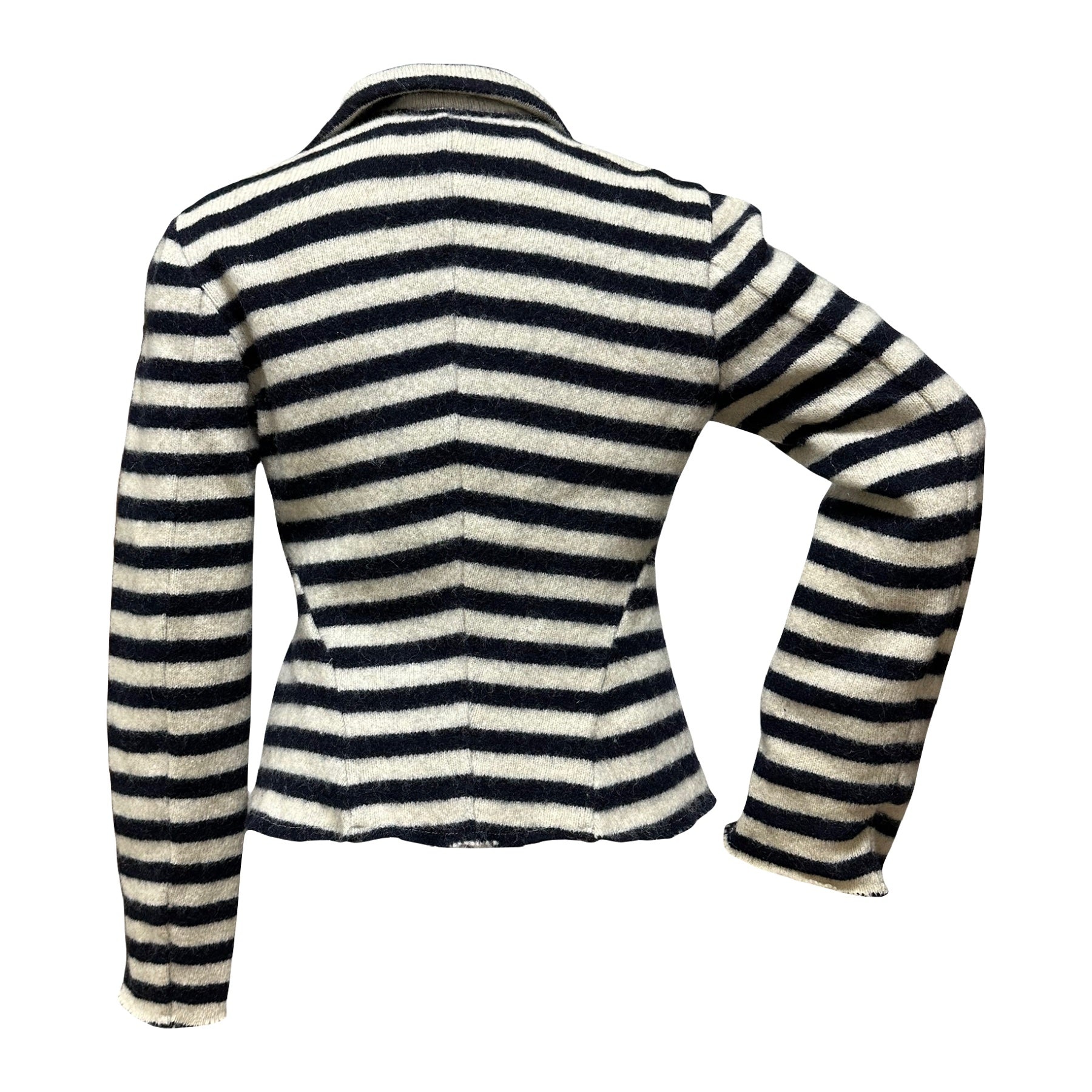 JUNYA WATANABE Fall Winter 2003 Striped Button Up Blazer Jacket - 2