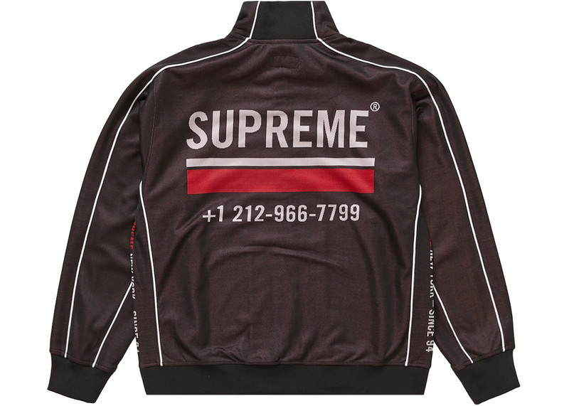 Supreme Supreme World Famous Jacquard Track Jacket Black outlook