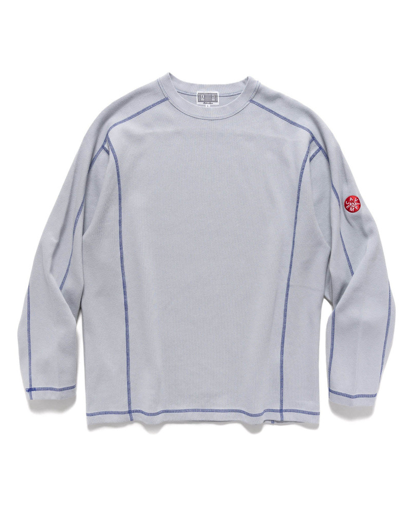 Crew Neck Double Knit Long Sleeve Grey 1