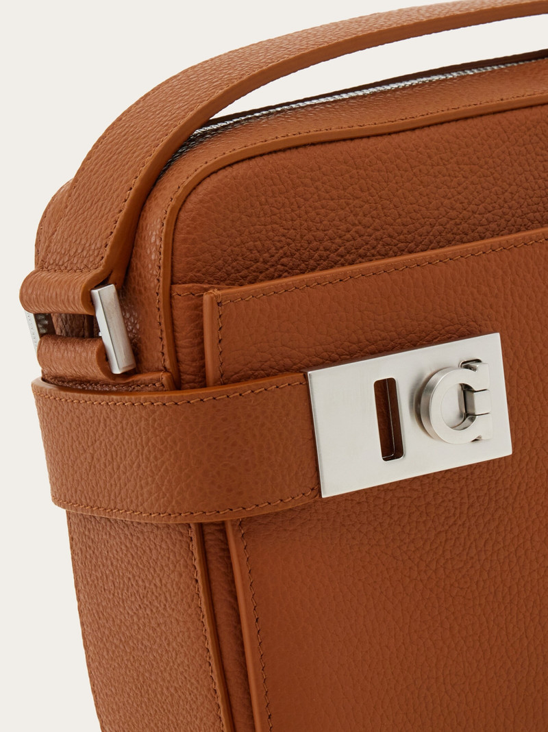 East-West crossbody bag with Gancini buckles 6