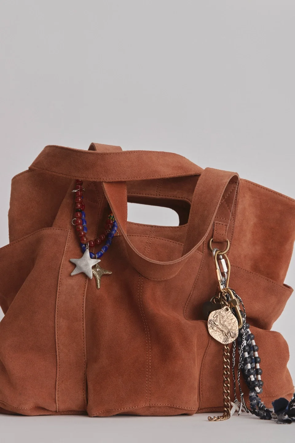 Suede Caravan Tote - 1