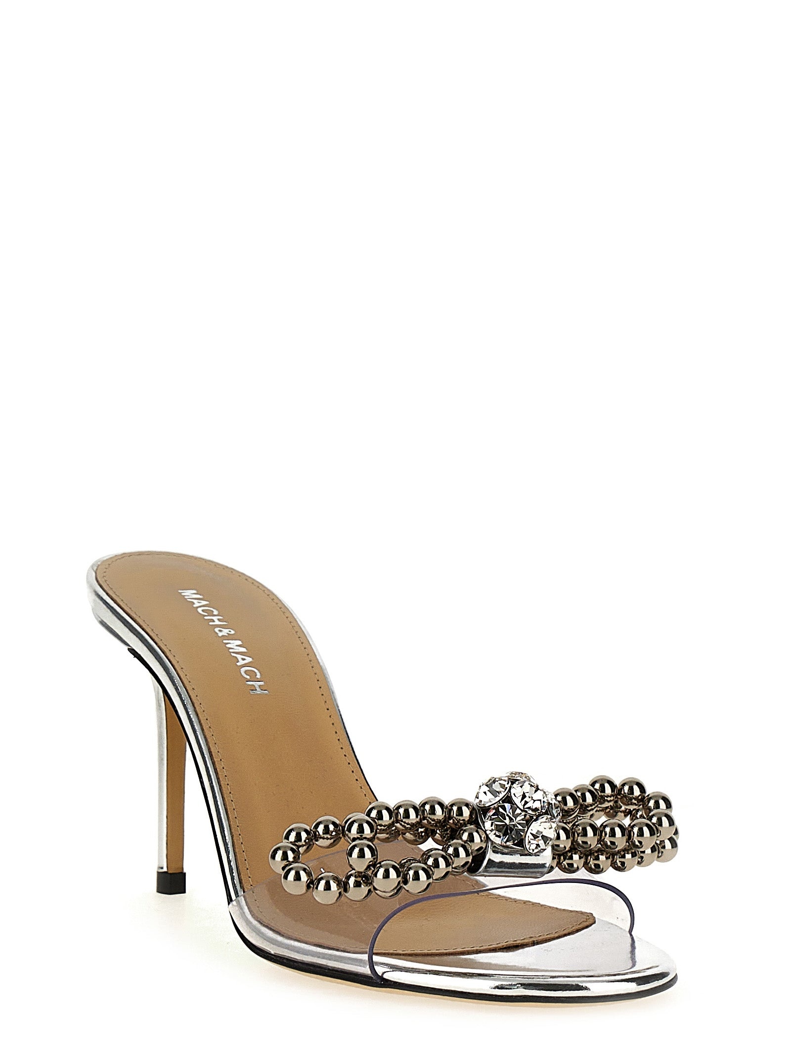 Stud Bow Pumps Silver - 2