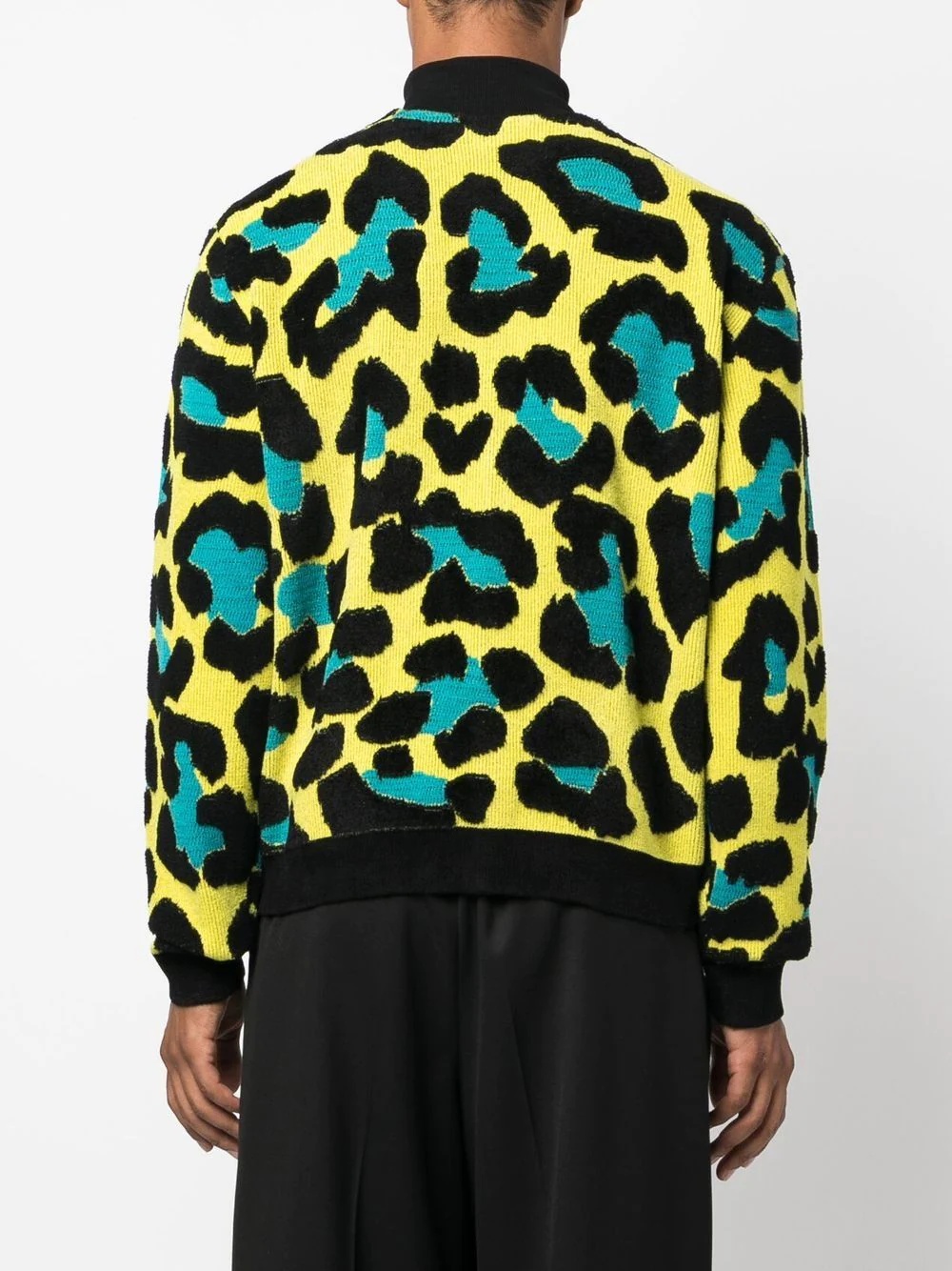 leopard-print V-neck cardigan - 4