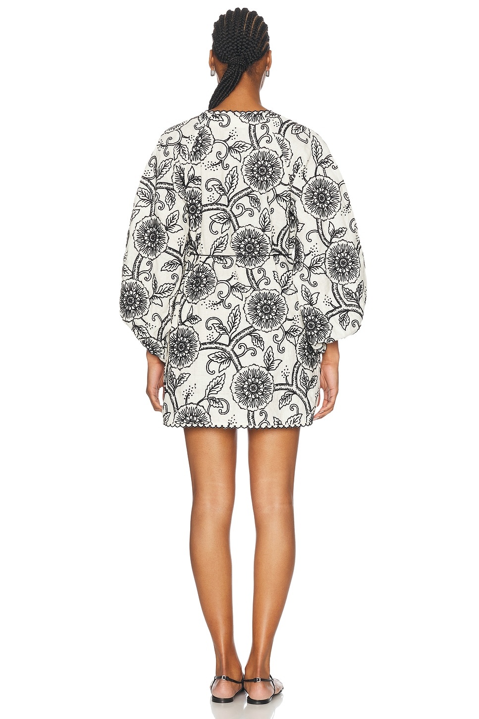 Tallow Embroidered Mini Dress - 3