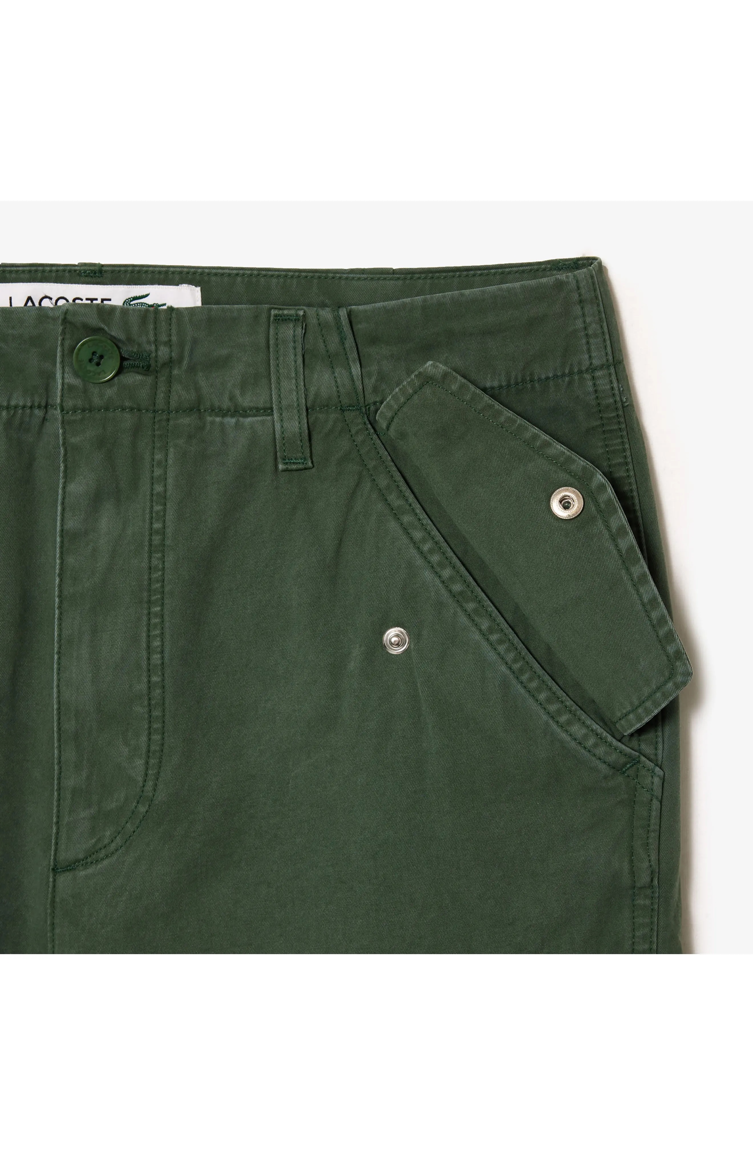 Straight Fit Twill Cargo Pants - 2