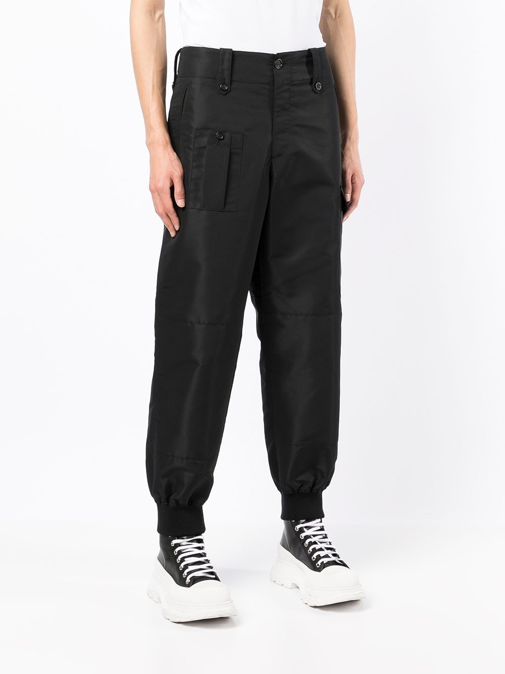 cargo-pocket detail trousers - 3