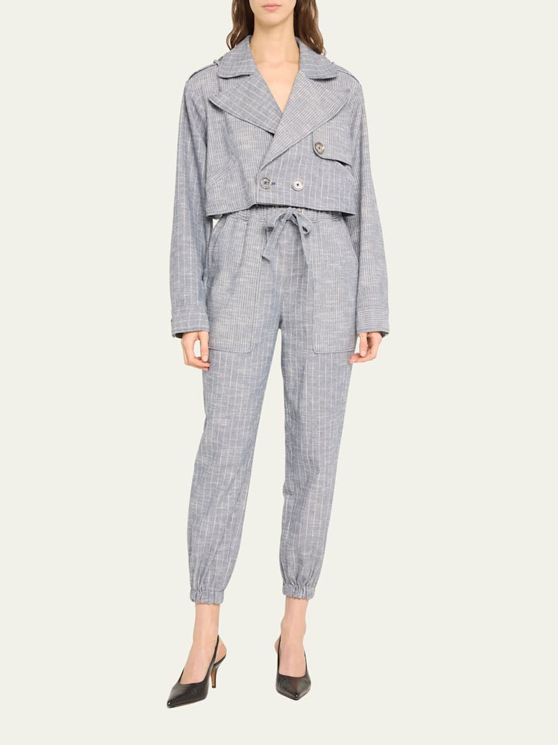 RAMY BROOK Annika Striped Cropped Jacket outlook