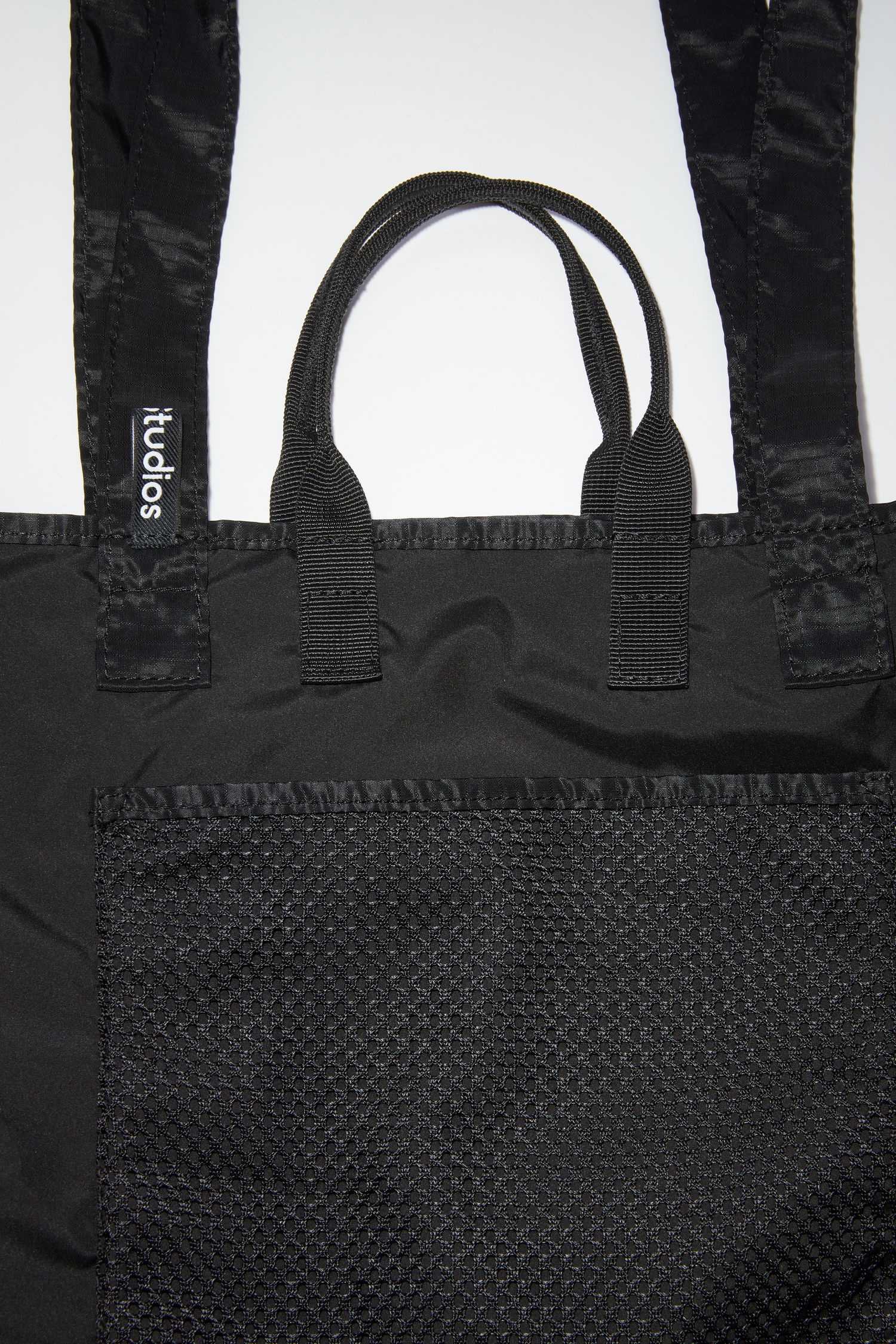 Logo plaque tote bag - Black - 6