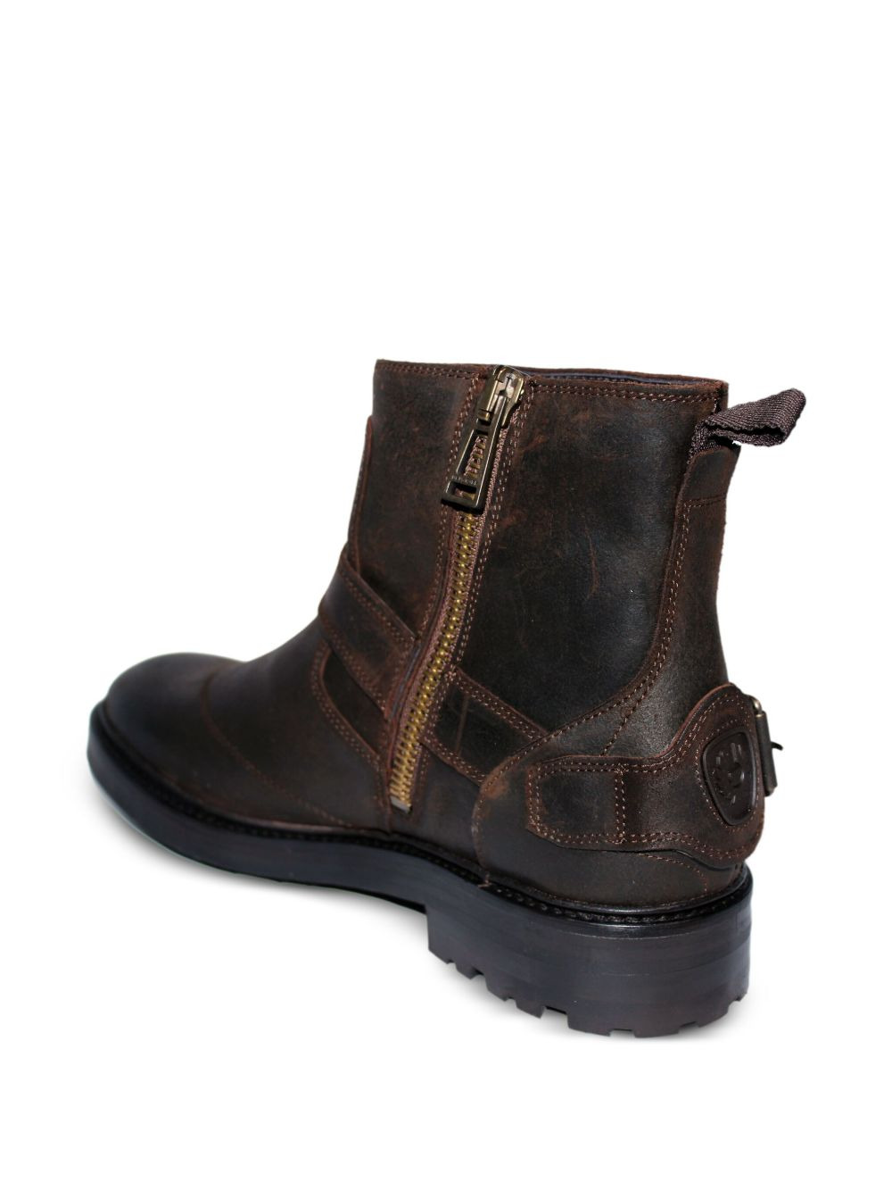 buckle-strap leather boots - 3