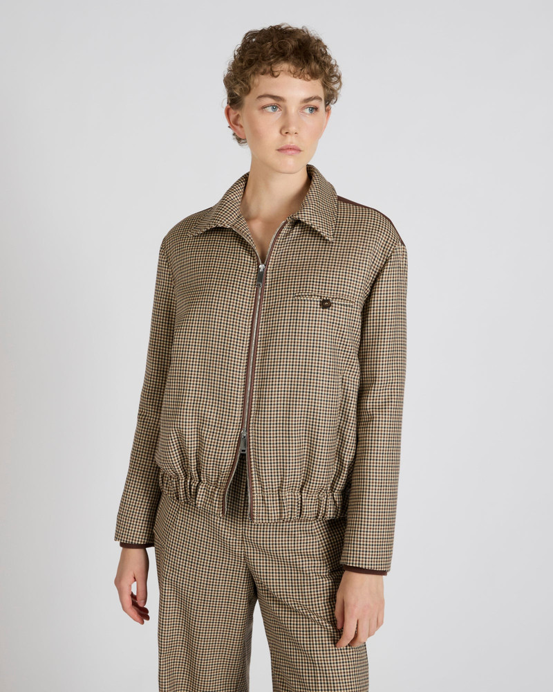 SLOWEAR Wool twill Primo bomber jacket outlook