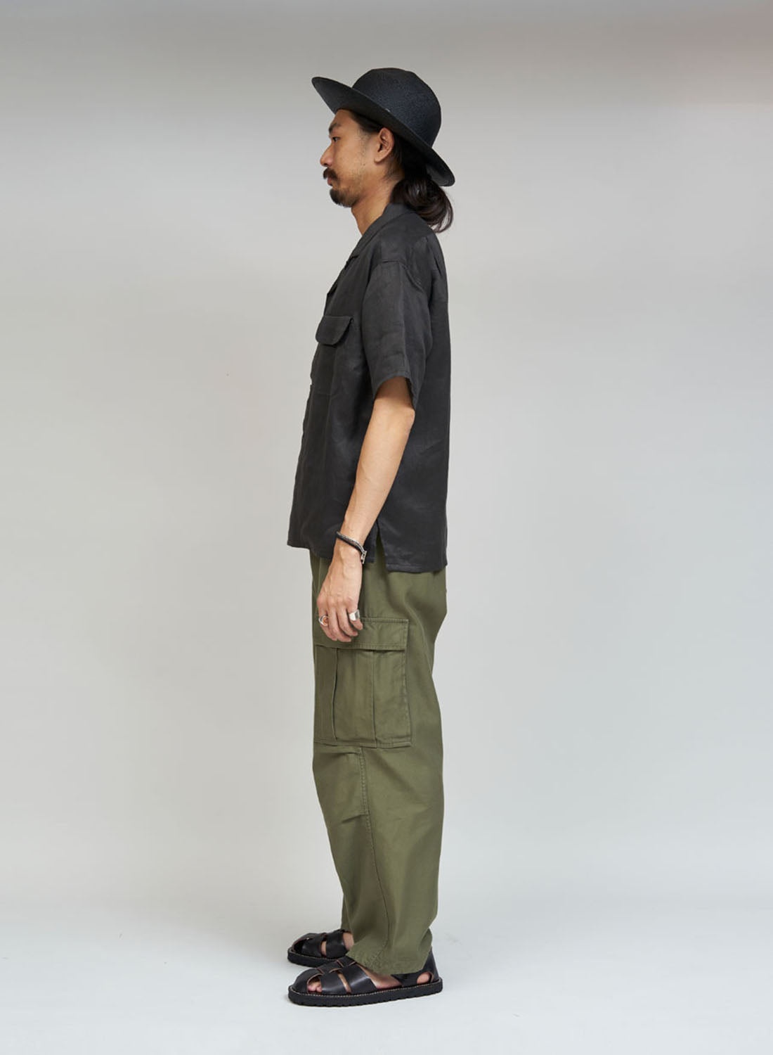 Army Cargo Pant in Dark Green - 3
