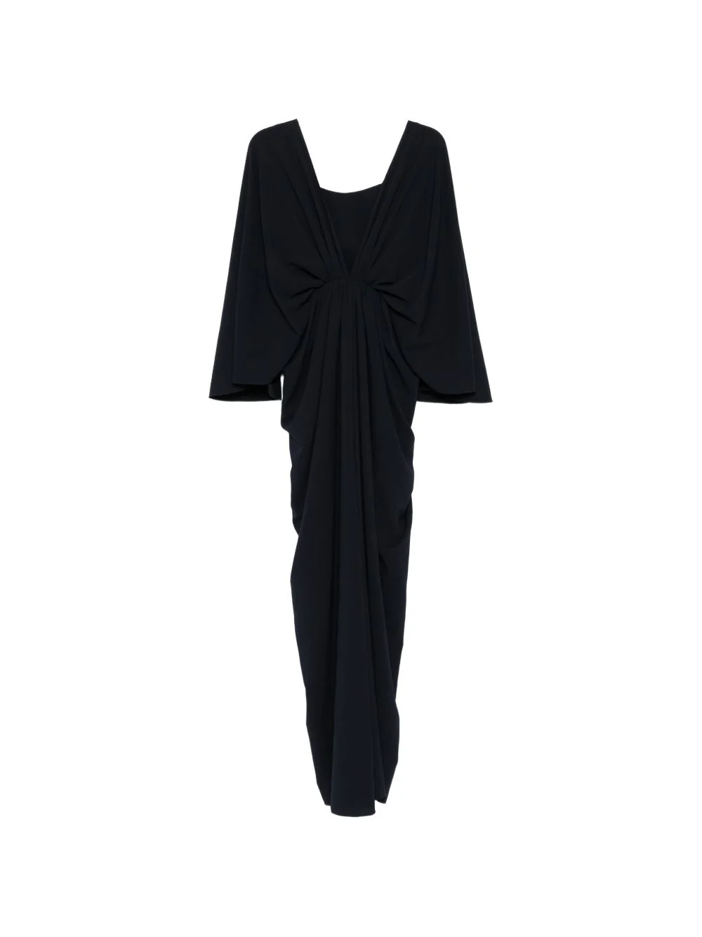 draped v-neck maxi dress - 1