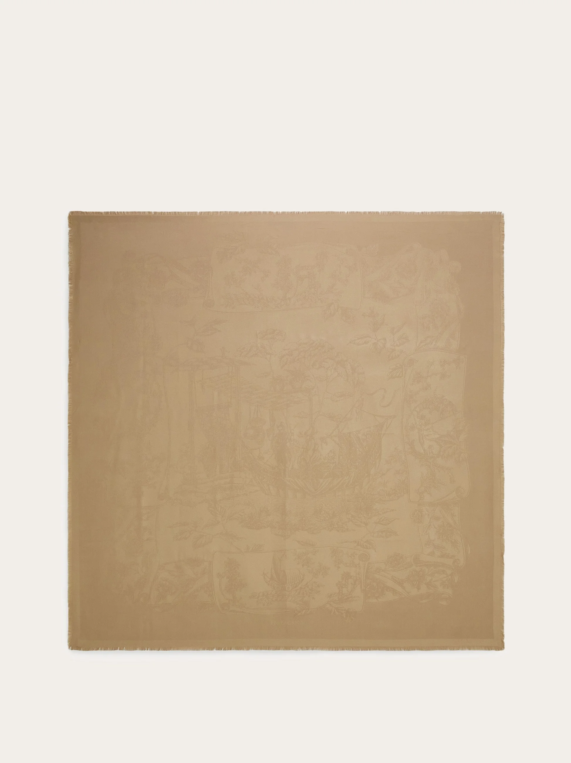 Silk jacquard shawl - 1