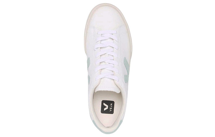 (WMNS) Veja Campo Chromefree Lace-Up Sneakers 'White Matcha' CP0502485 - 4