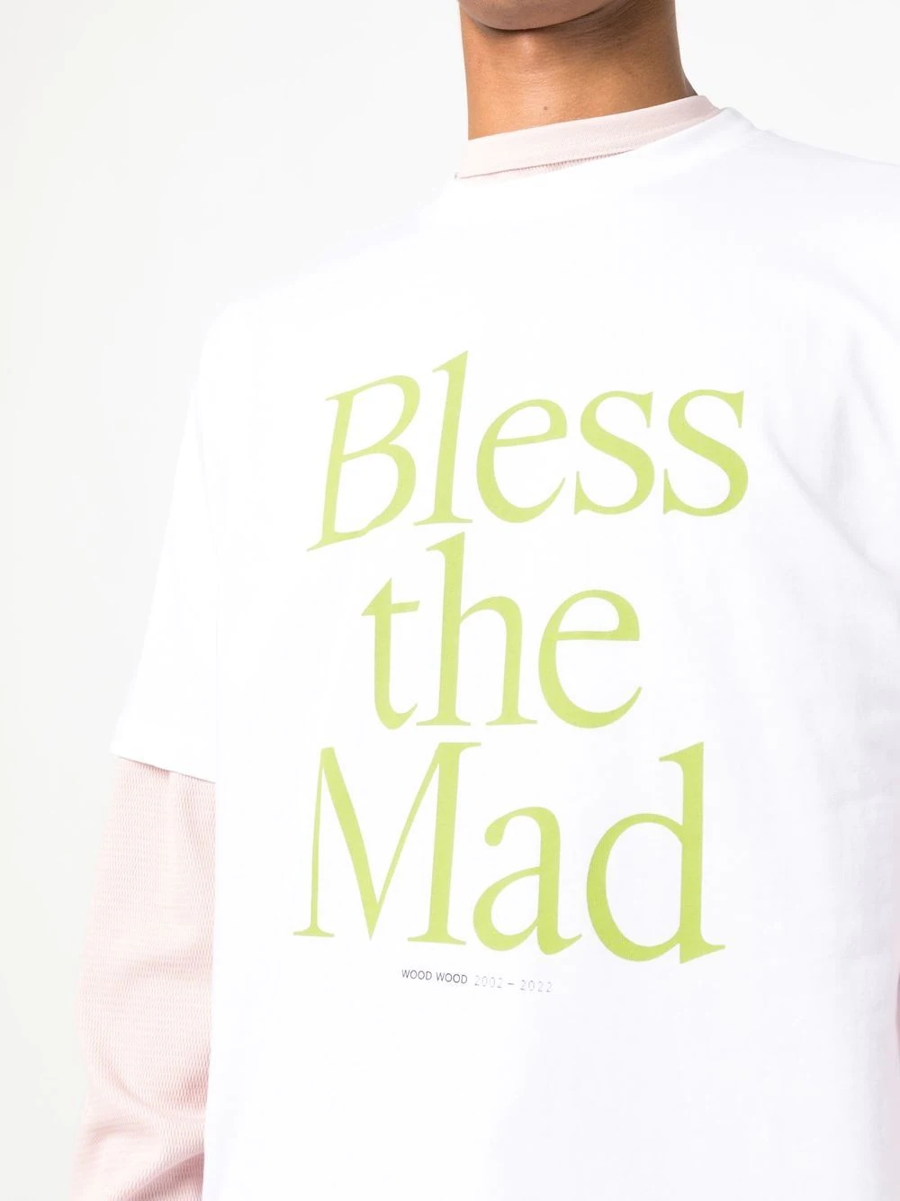 Bless The Mad slogan-print T-shirt - 5