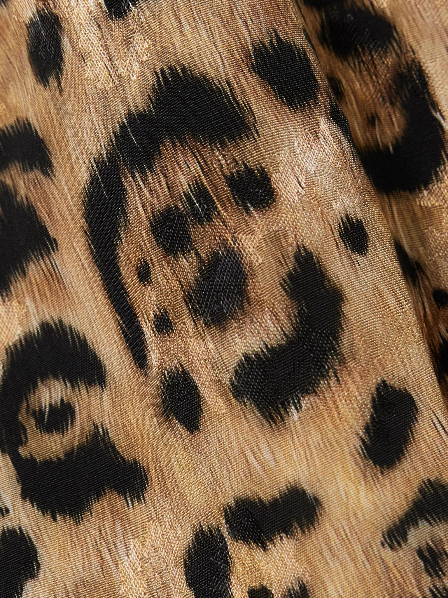 Cinéfila strapless wrap-effect leopard-print jersey midi dress Leopard print - 4