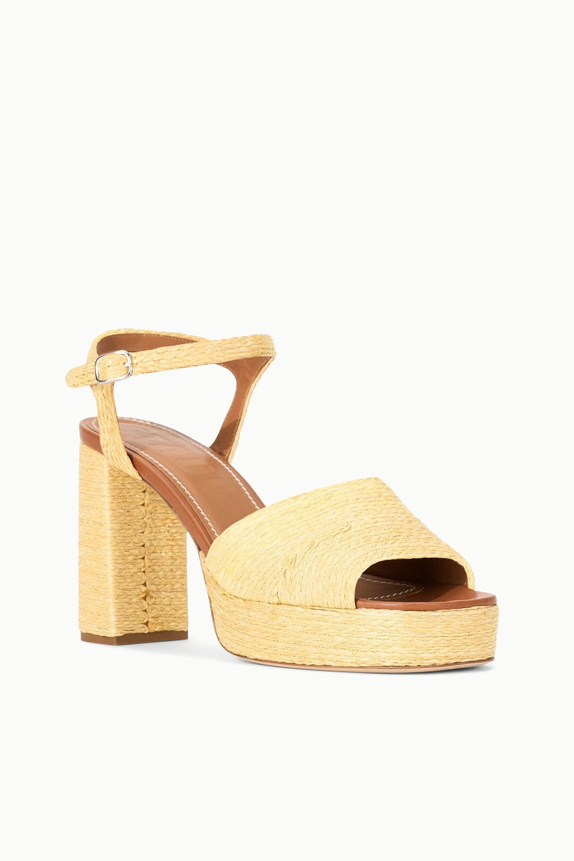 STAUD JODIE PLATFORM HEEL NATURAL - 3