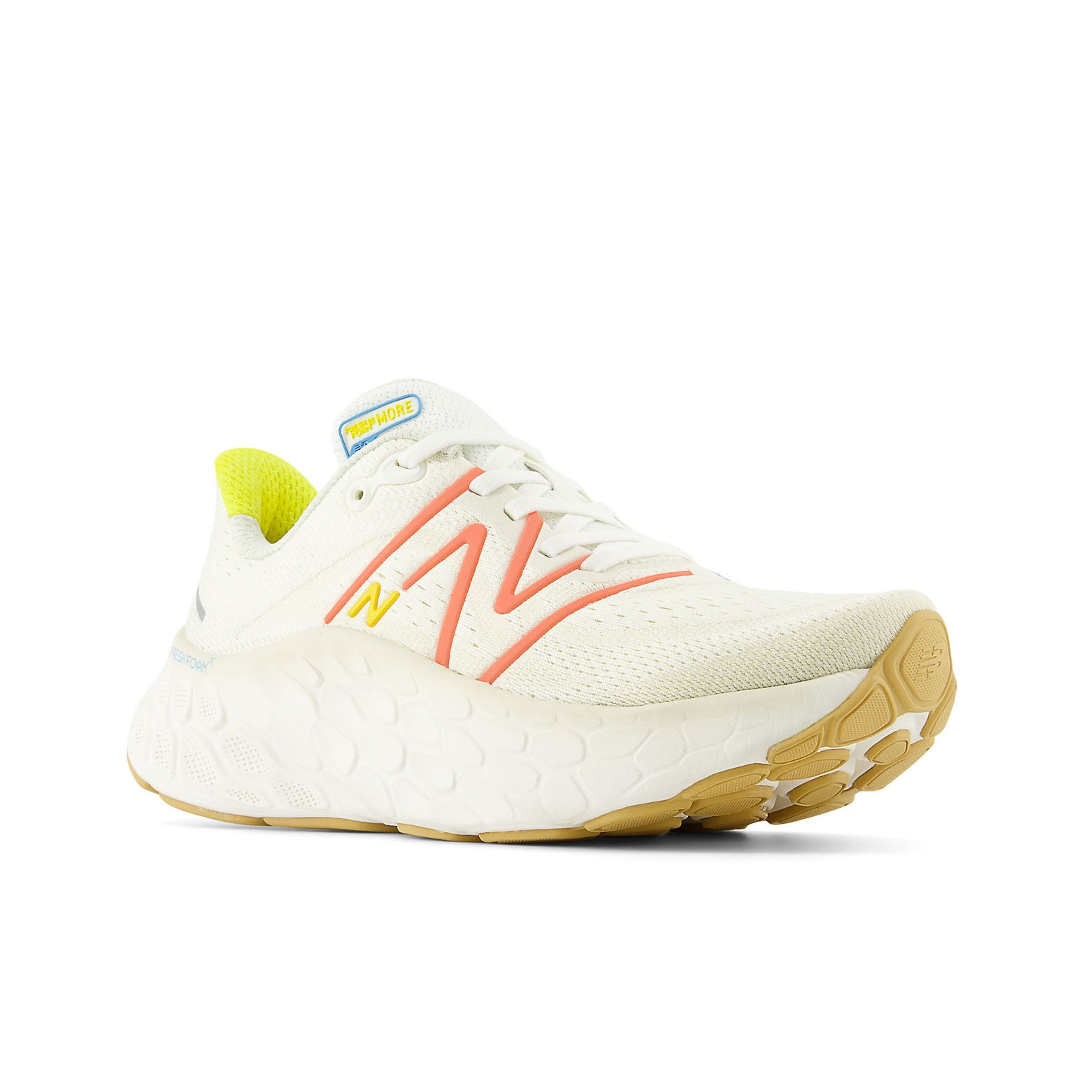 (WMNS) New Balance Fresh Foam X More v4 'Sea Salt Gulf Red' WMORCF4 - 4