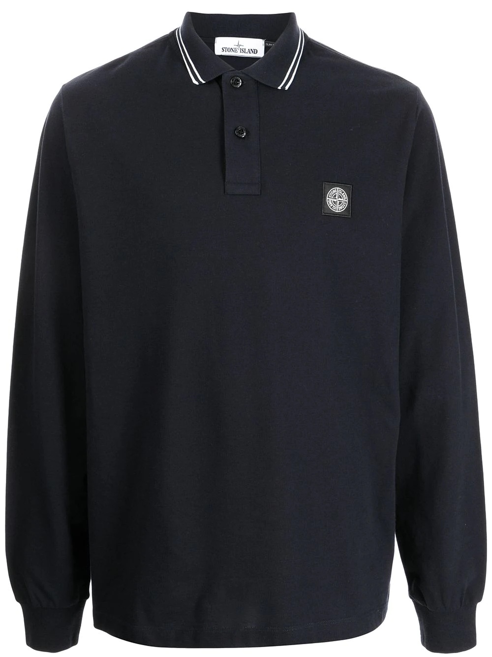 logo-appliqué polo shirt - 1