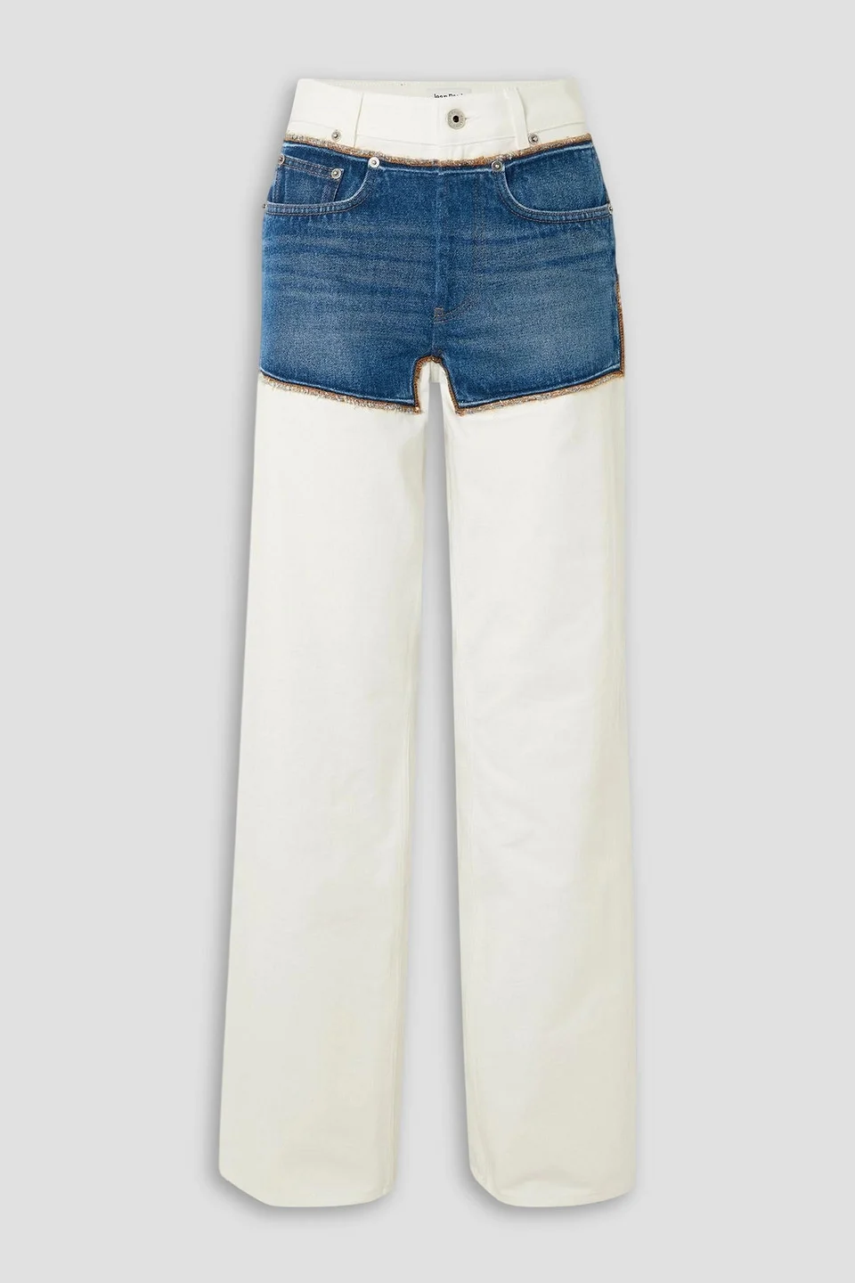 Petit Grand two-tone wide-leg jeans - 1